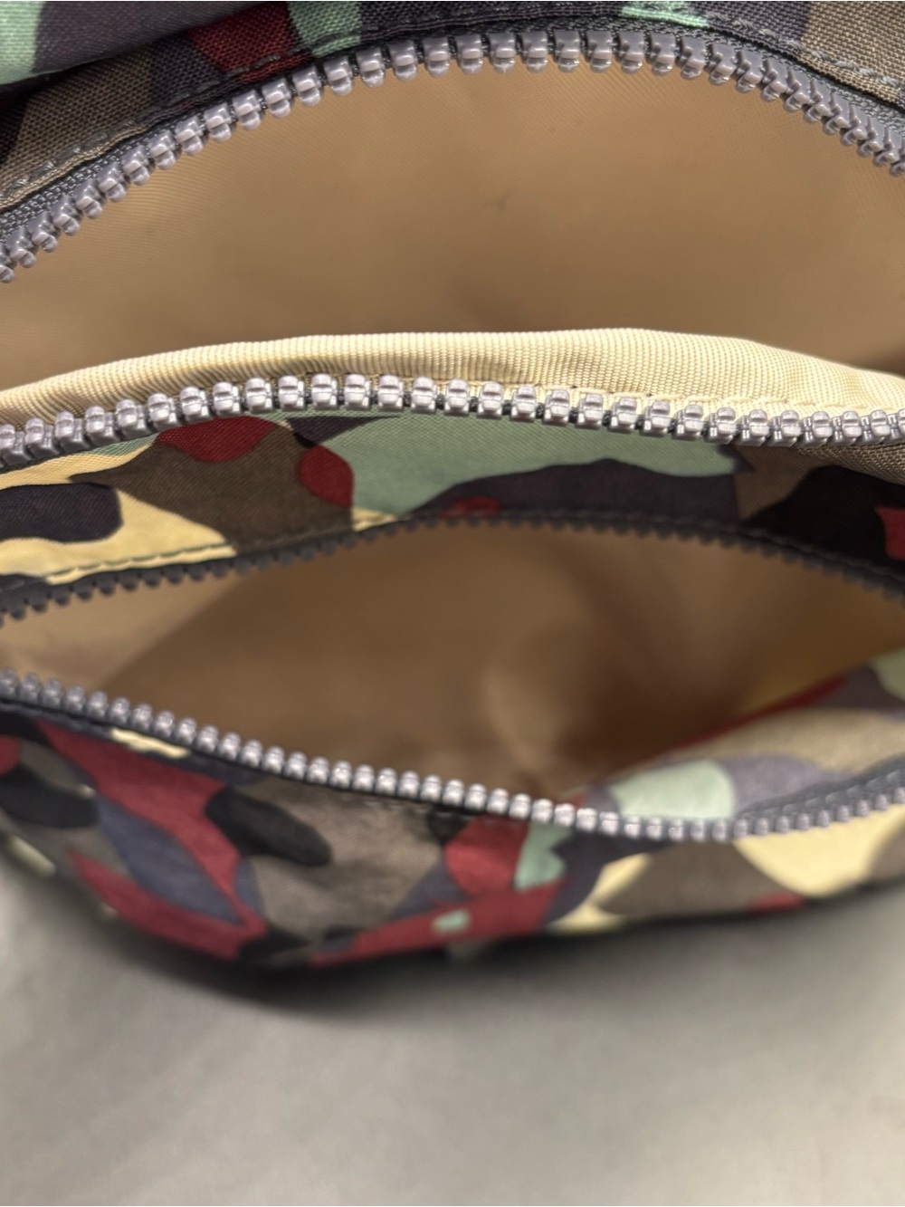Kipling Paola Mini Backpack Camo Tonal Design Compact Lightweight Blue Gray - Picture 9 of 10